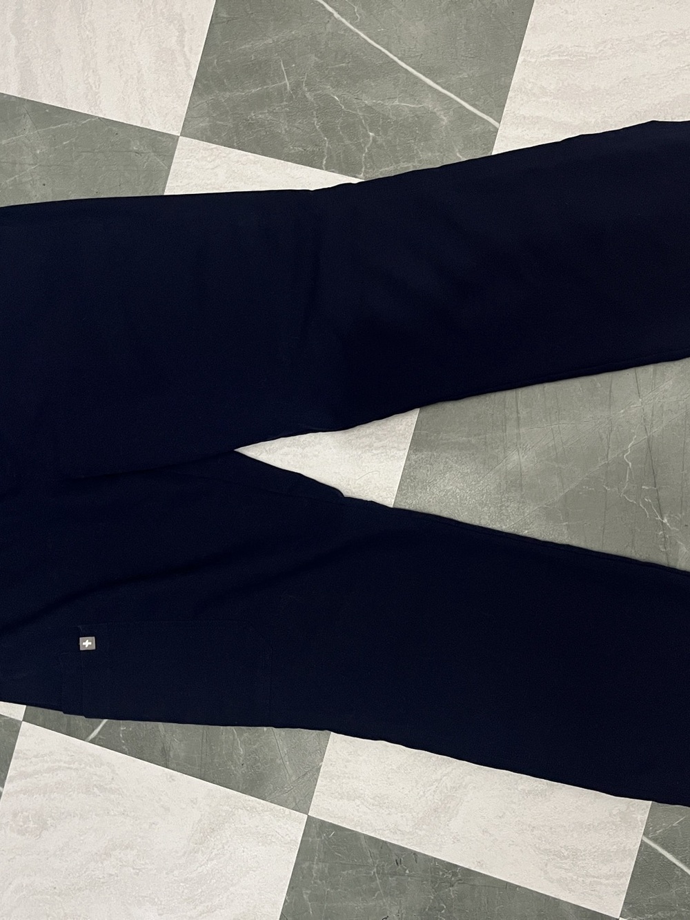 FIGS Zamora Jogger Scrubs Pants Straight Leg Blue Medium
